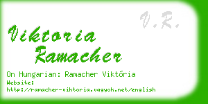 viktoria ramacher business card